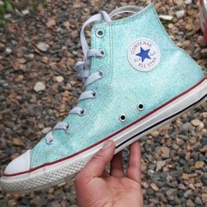 converse high tops mint